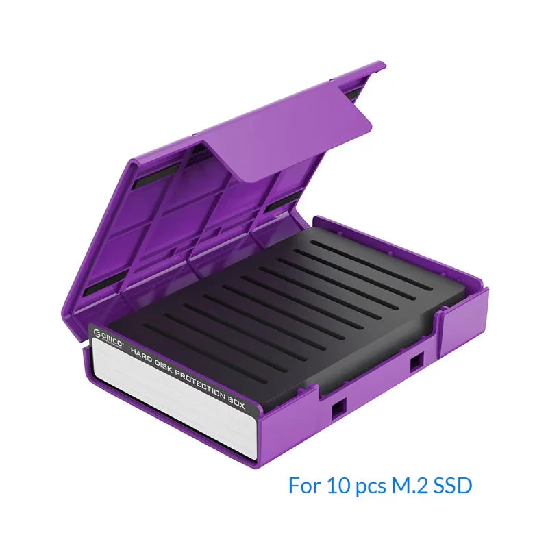 2.5 3.5' Portable Hard Disk Protection Case Hard Drive External Storage Case with Waterproof and Shockproof Hard Drive Box
