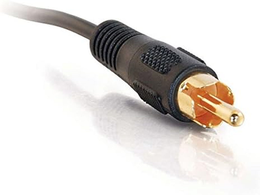 03168 Value Series Mono RCA Audio Cable, Black (12 Feet, 3.65 Meters)