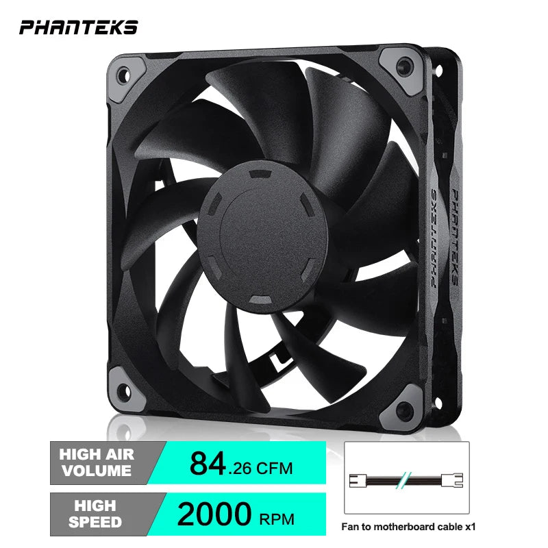 Phanteks M25 140 Case Fan Desktop Cooling Fans FDB Hydraulic Bearing 4Pin PWM Temperature Control 2000Rpm Air Volume Type
