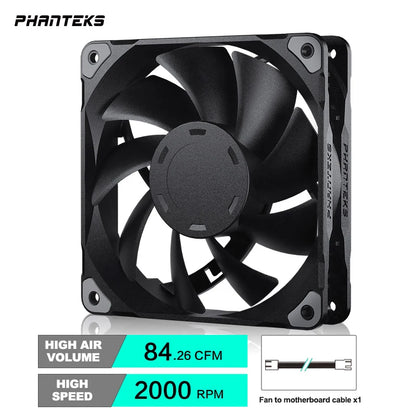 Phanteks M25 140 Case Fan Desktop Cooling Fans FDB Hydraulic Bearing 4Pin PWM Temperature Control 2000Rpm Air Volume Type