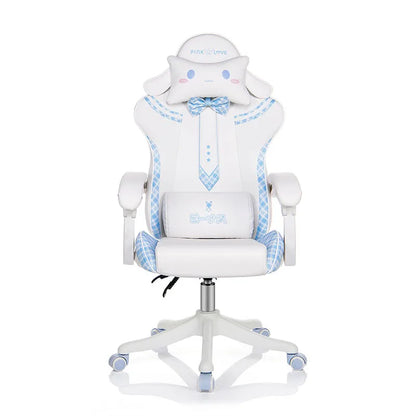 Hot Sale JK Gaming Chair Cute Pink Japanese Girl Upgradable Rotary Nгровые Cтуль Student Home Office Fixed Armrest Bow