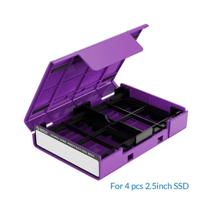 2.5 3.5' Portable Hard Disk Protection Case Hard Drive External Storage Case with Waterproof and Shockproof Hard Drive Box