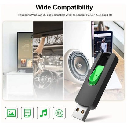 2 Pack 128 GB USB Flash Drive  Memory Stick Retractable for Laptop Data Storage Backup