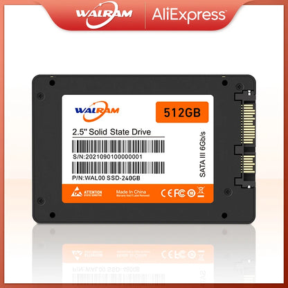 SSD 1Tb 120Gb Hard Drive Disk 512Gb 500Gb 256Gb 480Gb 2Tb HDD 2.5'' SSD SATA Disk Internal Solid State Drive for Laptop