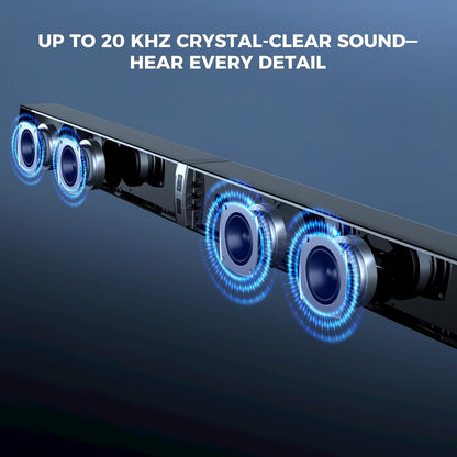 Sound Bar with Subwoofer,120W Soundbar for Smart TV Surround Sound Home Theater System Bluetooth 5.3 Audio Compatible with ARC, AUX, Optical