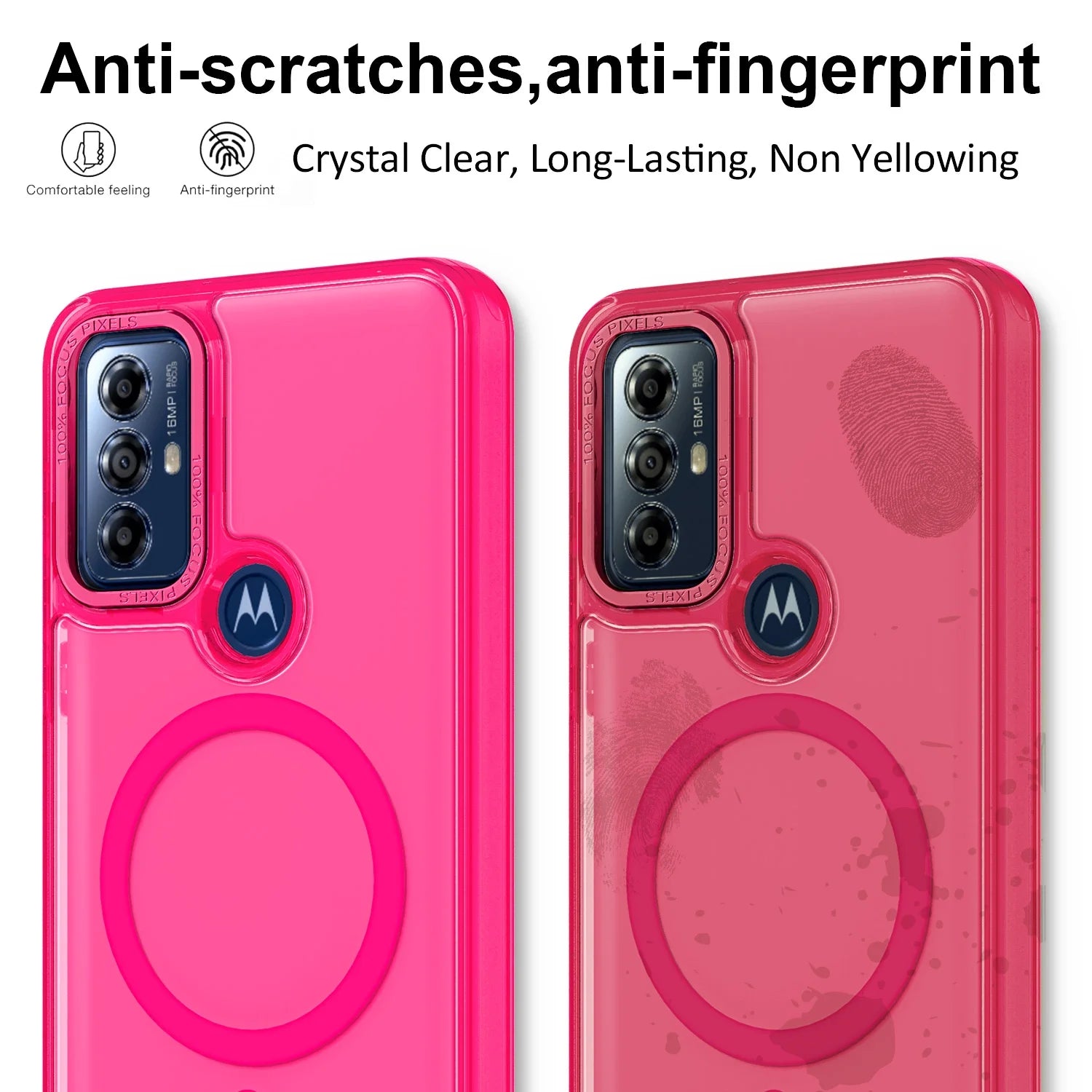 for Motorola Moto G Play 2023 Phone Case / Motorola Moto G Pure Phone Case Camera Guard Wireless Charging Magsafe/Qi Magnetic Car Mount Moto G Play 23 Case / Moto G Pure Case