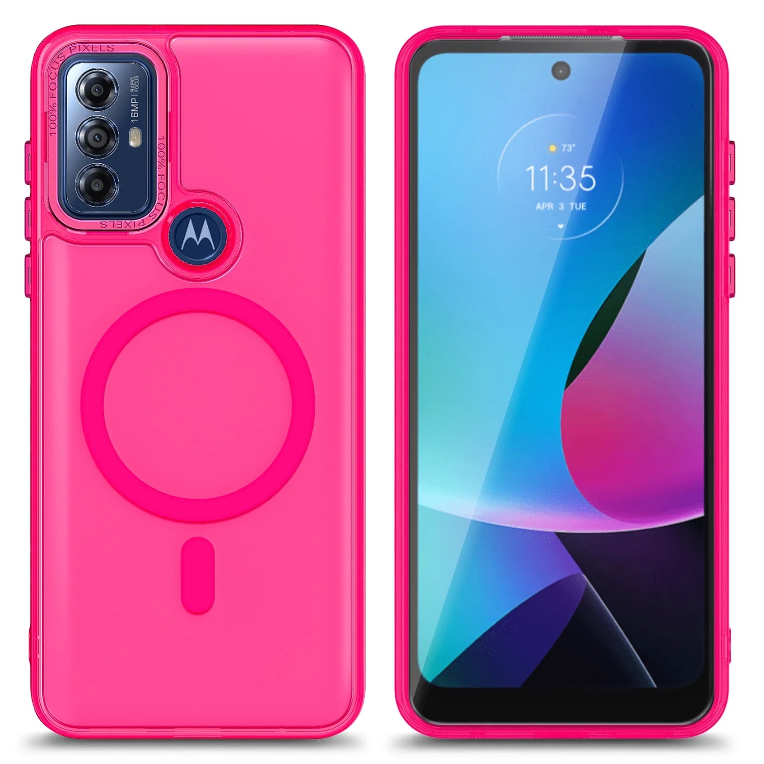 for Motorola Moto G Play 2023 Phone Case / Motorola Moto G Pure Phone Case Camera Guard Wireless Charging Magsafe/Qi Magnetic Car Mount Moto G Play 23 Case / Moto G Pure Case