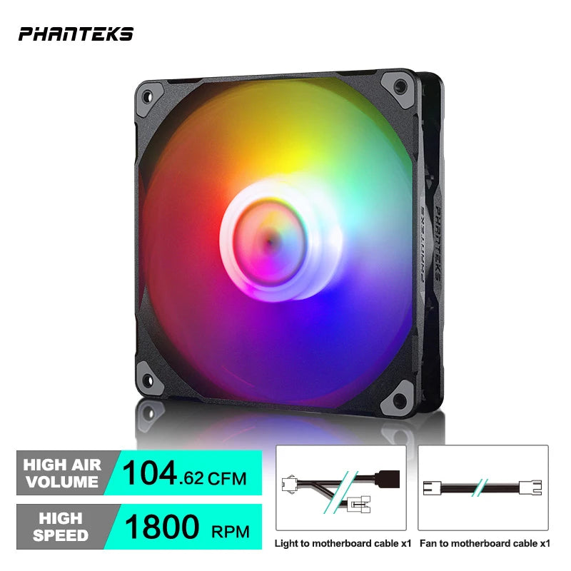 Phanteks M25 140 Case Fan Desktop Cooling Fans FDB Hydraulic Bearing 4Pin PWM Temperature Control 2000Rpm Air Volume Type