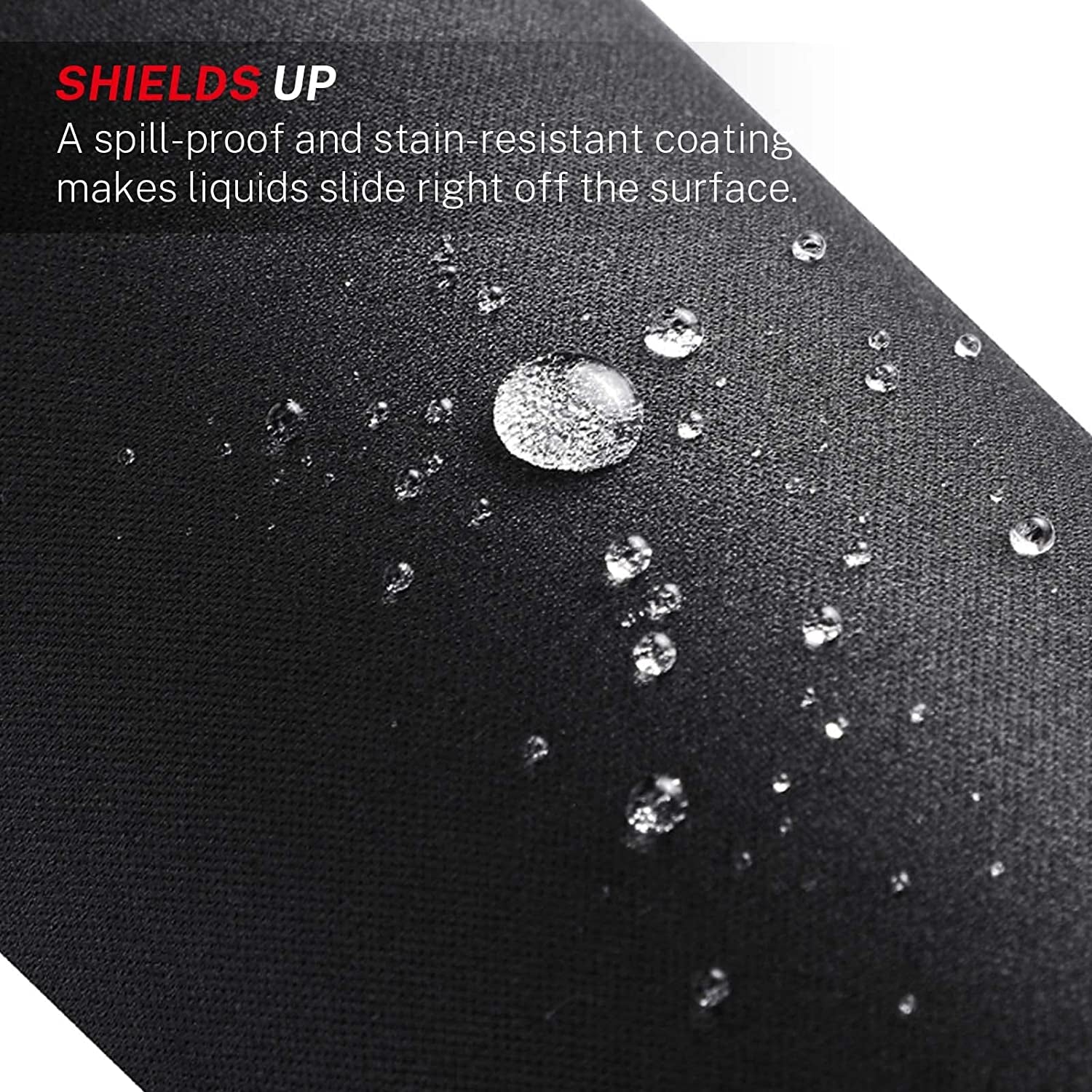 Essential Office & Gaming Mouse Pad, 30% Larger, 8.5” X 11” In, Black | Anti-Fray Stitched Edges, Premium Textured Surface, Non-Slip Rubber Base, Water and Stain Resistant Protection