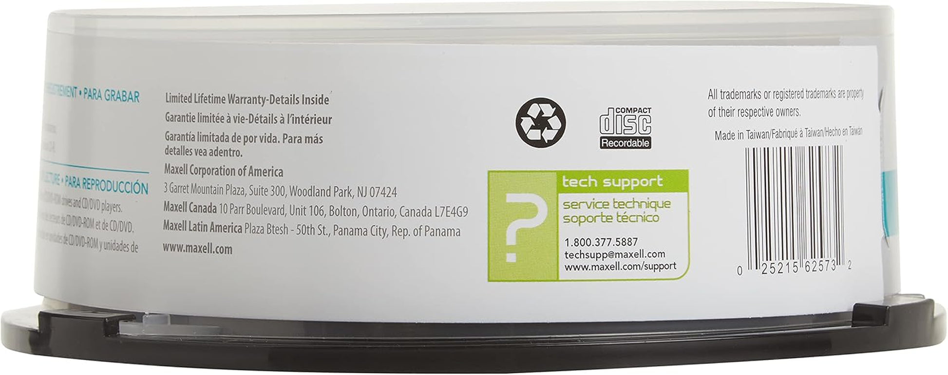 4T40350 -  48X Write-Once CD-R Spindle for Data - 25 Disc Spindle | Ideal for Storage, Data Exchange & Multimedia Projects - Premium Noise-Free Recording Surface, Plays on Any CD Drive, 700MB