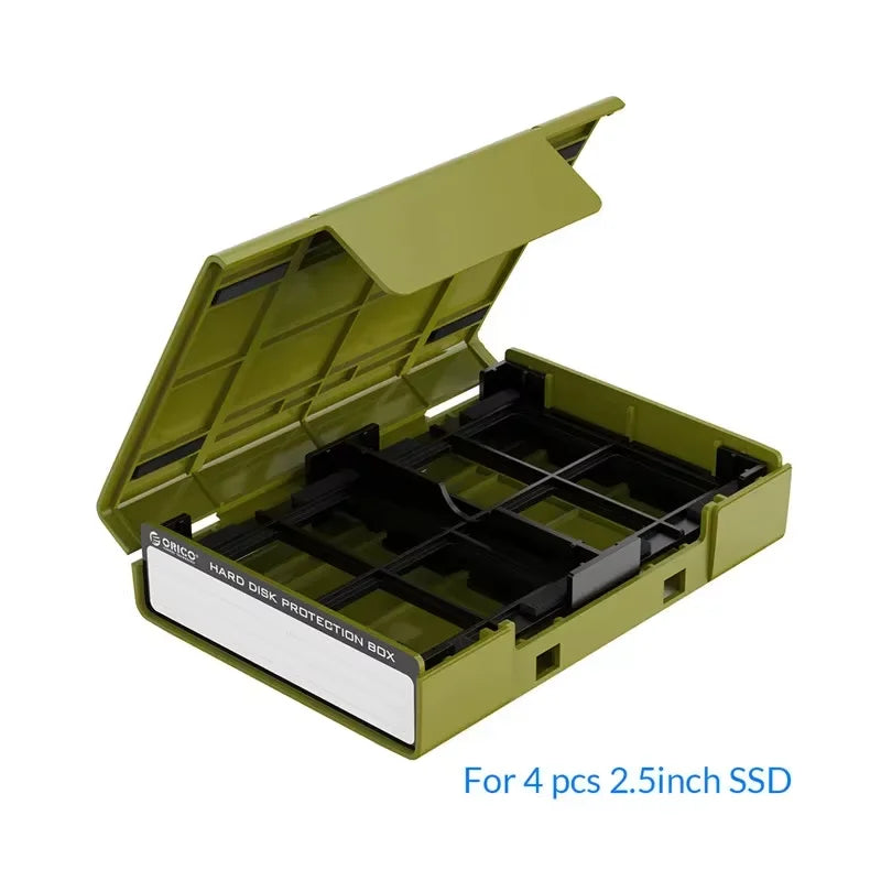 2.5 3.5' Portable Hard Disk Protection Case Hard Drive External Storage Case with Waterproof and Shockproof Hard Drive Box