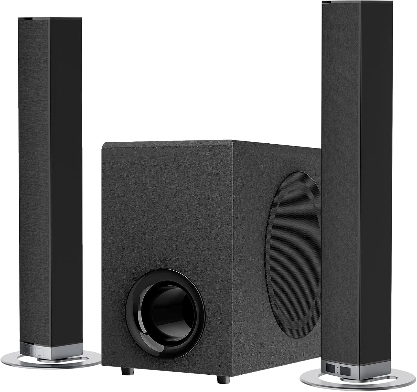 Sound Bar with Subwoofer,120W Soundbar for Smart TV Surround Sound Home Theater System Bluetooth 5.3 Audio Compatible with ARC, AUX, Optical