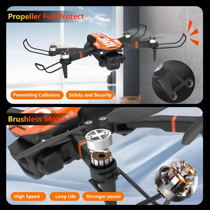 GPS Drone with Camera for Adults, IDEA12GPS Drone with Camera 4K | Brushless Motor, Auto Return Home, Follow Me, Foldable, RC Quadcopter for Beginners Foldable Toys Gifts, under 249G