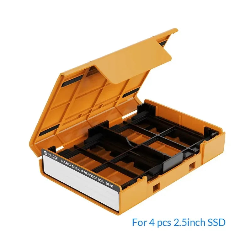 2.5 3.5' Portable Hard Disk Protection Case Hard Drive External Storage Case with Waterproof and Shockproof Hard Drive Box