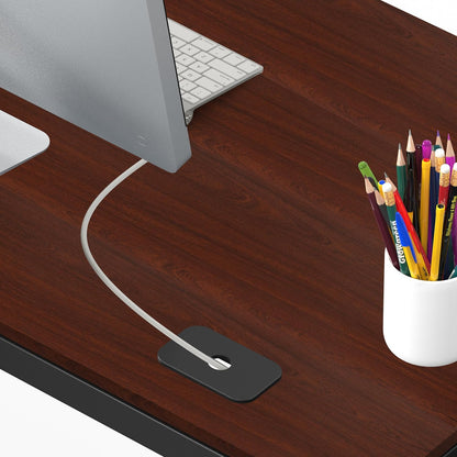 55-Inch Commercial-Grade Office Computer Desk, Cherry | 10-Year Limited Warranty