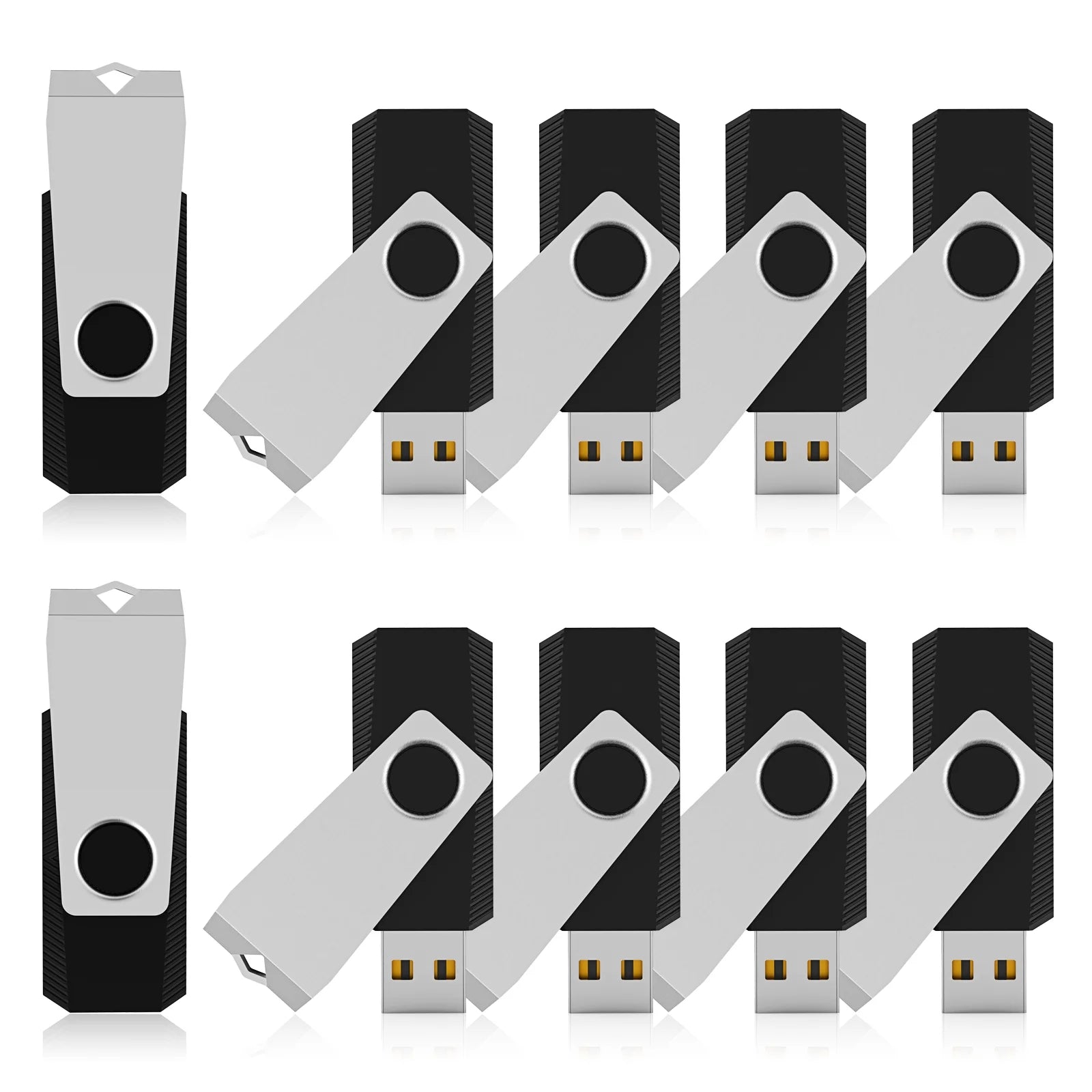 16GB USB 2.0 Flash Drive 10 Pack with 360° Protective Cap