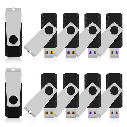 16GB USB 2.0 Flash Drive 10 Pack with 360° Protective Cap