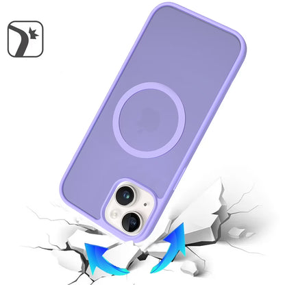 For Motorola Moto G 5G 2025 Case, Magsafe Compatible Case Hybrid Soft TPU Bumper Hard Translucent Matte Back Slim Shockproof Phone Cover (Light Purle)