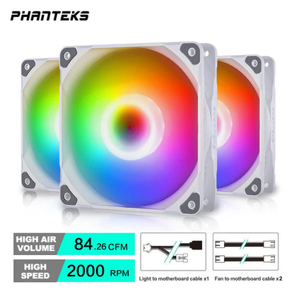 Phanteks M25 140 Case Fan Desktop Cooling Fans FDB Hydraulic Bearing 4Pin PWM Temperature Control 2000Rpm Air Volume Type