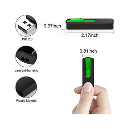 2 Pack 128 GB USB Flash Drive  Memory Stick Retractable for Laptop Data Storage Backup
