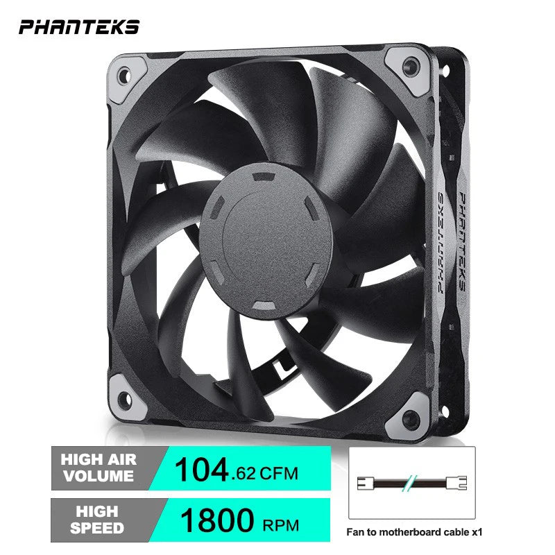 Phanteks M25 140 Case Fan Desktop Cooling Fans FDB Hydraulic Bearing 4Pin PWM Temperature Control 2000Rpm Air Volume Type