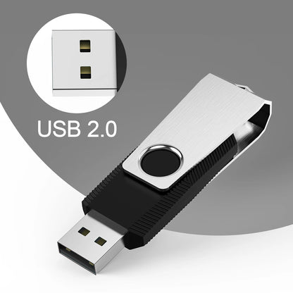 16GB USB 2.0 Flash Drive 10 Pack with 360° Protective Cap