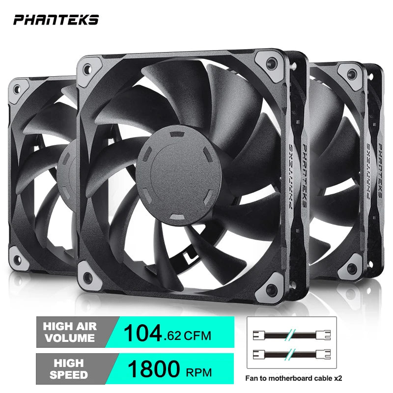 Phanteks M25 140 Case Fan Desktop Cooling Fans FDB Hydraulic Bearing 4Pin PWM Temperature Control 2000Rpm Air Volume Type