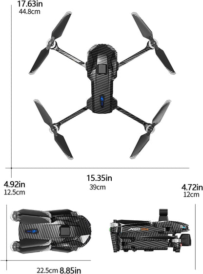 AE60 Drone with Camera 4K for Adults & Beginners, GPS Drone with 3-Axis Gimbal, 1.3Lb Payload Release and Drop, 1968FT Long Range, 45 Min Flight Time, 360° Obstacle Avoidance, Night Vision FPV Drone with 7.2" Screen Controller, Foldable (2 Batteries)