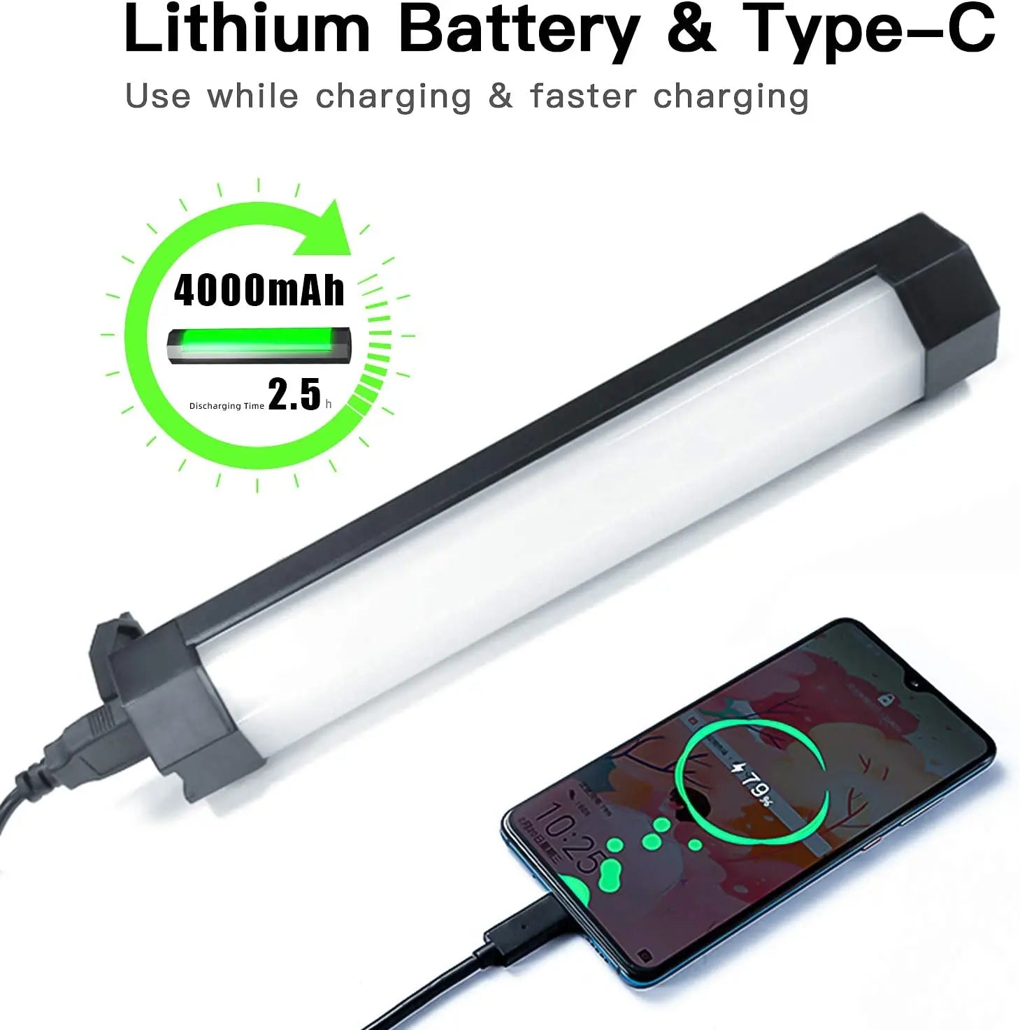 P200 IP67 Rainproof RGB Tube Built-In Battery & Magnet with APP Control LED Video Light for Studio Photo Product Lighting