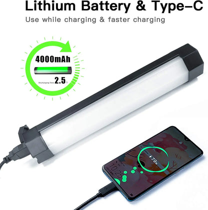 P200 IP67 Rainproof RGB Tube Built-In Battery & Magnet with APP Control LED Video Light for Studio Photo Product Lighting