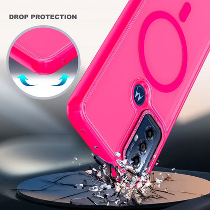 for Motorola Moto G Play 2023 Phone Case / Motorola Moto G Pure Phone Case Camera Guard Wireless Charging Magsafe/Qi Magnetic Car Mount Moto G Play 23 Case / Moto G Pure Case