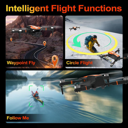 GPS Drone with Camera for Adults, IDEA12GPS Drone with Camera 4K | Brushless Motor, Auto Return Home, Follow Me, Foldable, RC Quadcopter for Beginners Foldable Toys Gifts, under 249G