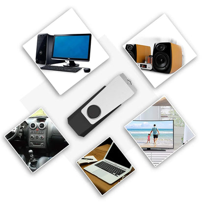 16GB USB 2.0 Flash Drive 10 Pack with 360° Protective Cap