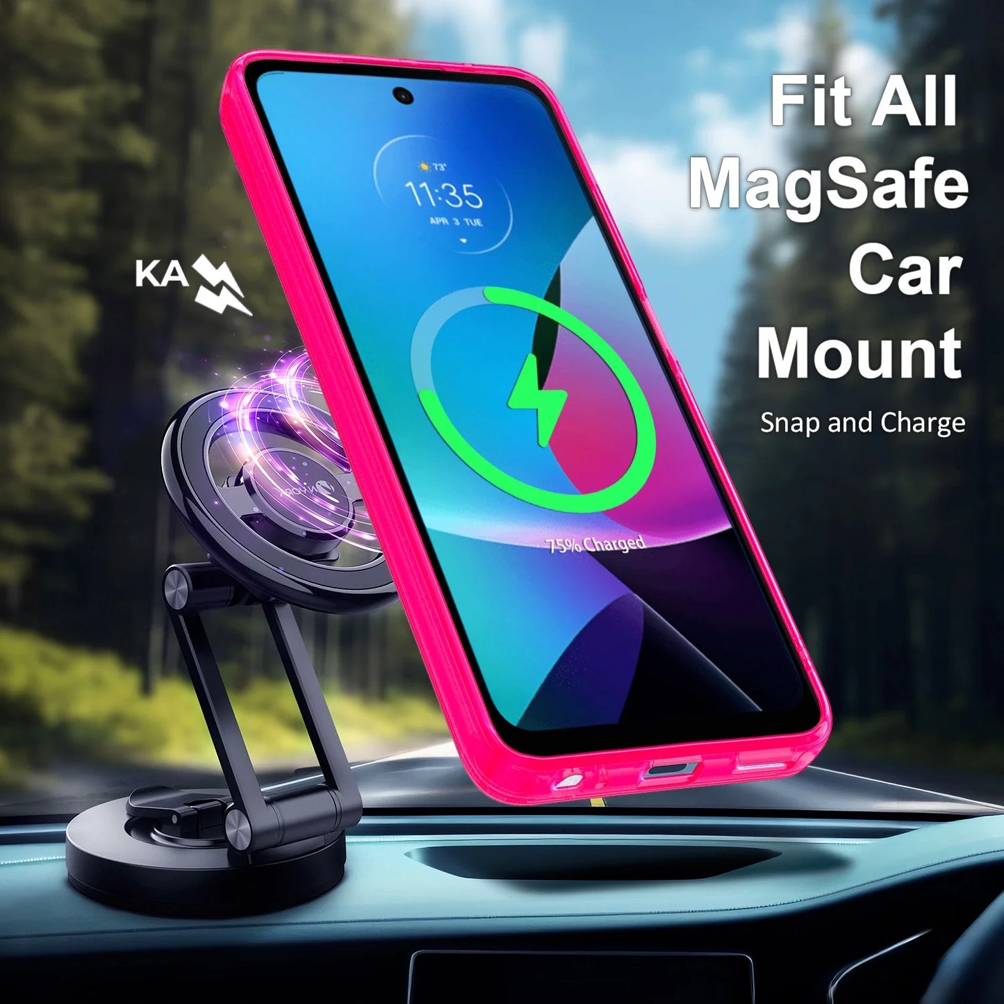 for Motorola Moto G Play 2023 Phone Case / Motorola Moto G Pure Phone Case Camera Guard Wireless Charging Magsafe/Qi Magnetic Car Mount Moto G Play 23 Case / Moto G Pure Case