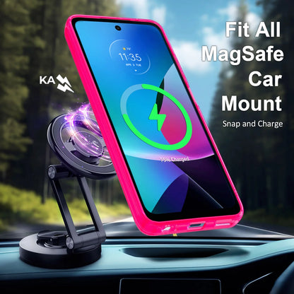 for Motorola Moto G Play 2023 Phone Case / Motorola Moto G Pure Phone Case Camera Guard Wireless Charging Magsafe/Qi Magnetic Car Mount Moto G Play 23 Case / Moto G Pure Case
