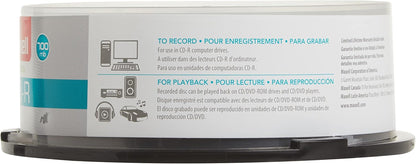 4T40350 -  48X Write-Once CD-R Spindle for Data - 25 Disc Spindle | Ideal for Storage, Data Exchange & Multimedia Projects - Premium Noise-Free Recording Surface, Plays on Any CD Drive, 700MB