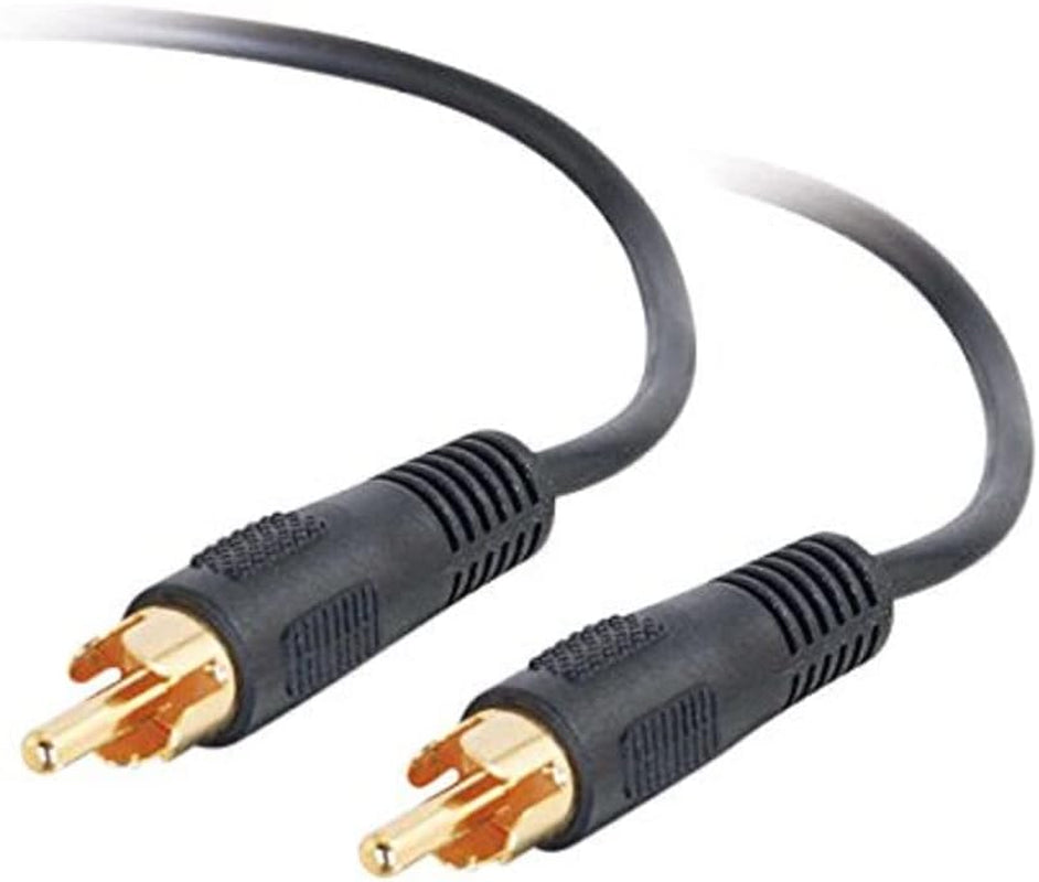 03168 Value Series Mono RCA Audio Cable, Black (12 Feet, 3.65 Meters)