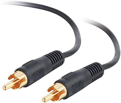 03168 Value Series Mono RCA Audio Cable, Black (12 Feet, 3.65 Meters)