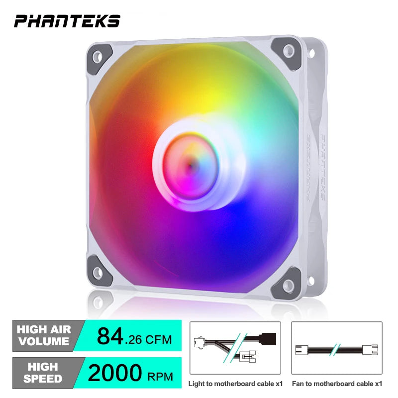 Phanteks M25 140 Case Fan Desktop Cooling Fans FDB Hydraulic Bearing 4Pin PWM Temperature Control 2000Rpm Air Volume Type