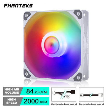 Phanteks M25 140 Case Fan Desktop Cooling Fans FDB Hydraulic Bearing 4Pin PWM Temperature Control 2000Rpm Air Volume Type