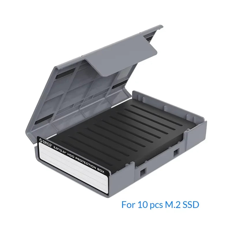 2.5 3.5' Portable Hard Disk Protection Case Hard Drive External Storage Case with Waterproof and Shockproof Hard Drive Box