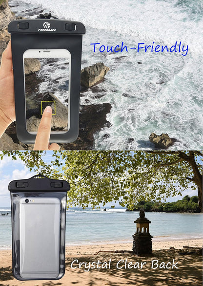Lightweight Floating Dry Bag and Waterproof Phone Case Set, Double Zip-Lock Dry Sack for Water Sports, Rafting, Beach and Camping