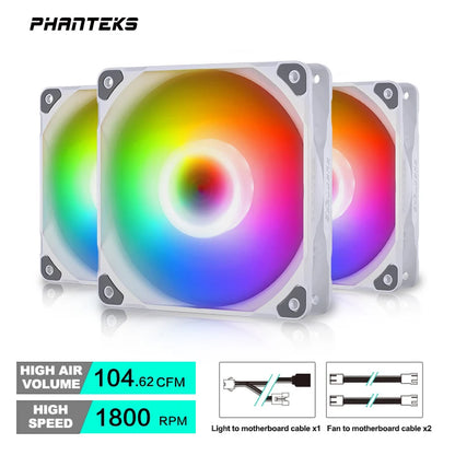 Phanteks M25 140 Case Fan Desktop Cooling Fans FDB Hydraulic Bearing 4Pin PWM Temperature Control 2000Rpm Air Volume Type
